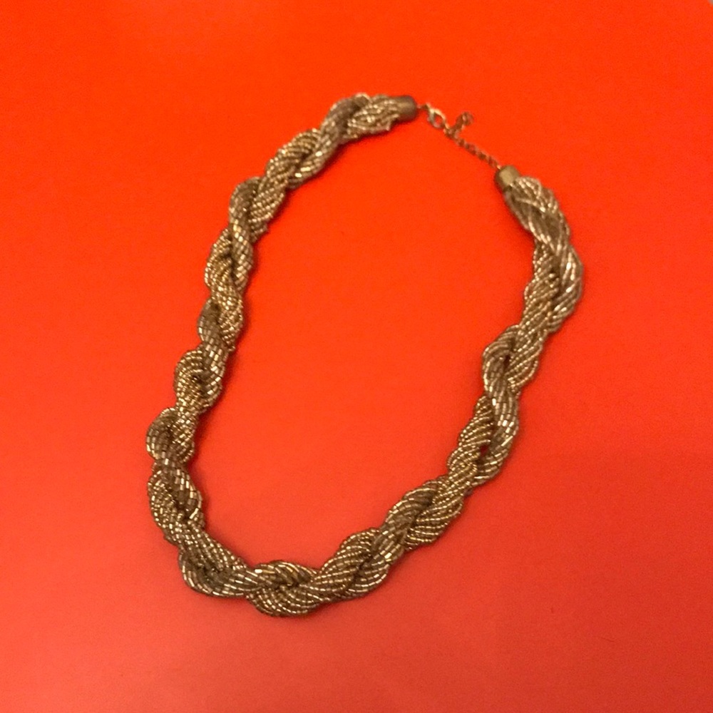 Gold sequin necklace